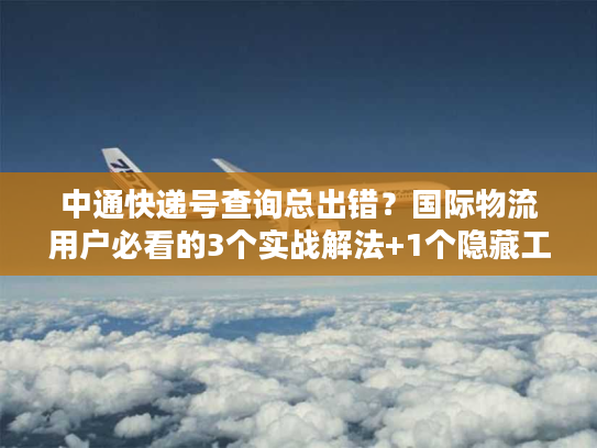 中通快递号查询总出错?国际物流用户必看的3个实战解法+1个隐藏工具 中通快递号查询总出错?国际物流用户必看的3个实战解法+1个隐藏工具