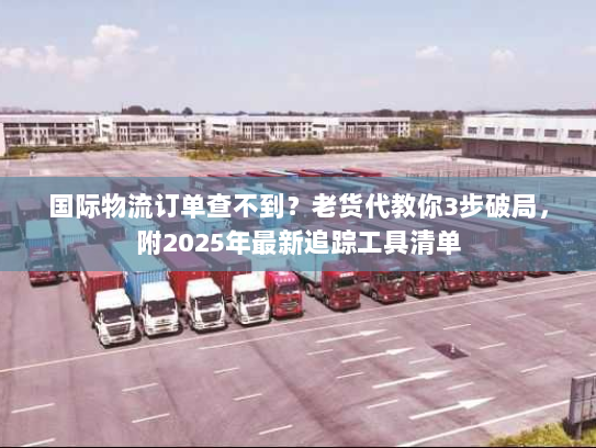 国际物流订单查不到？老货代教你3步破局，附2025年最新追踪工具清单