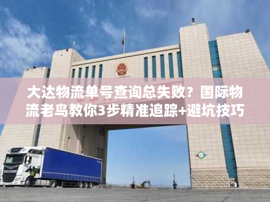 大达物流单号查询总失败？国际物流老鸟教你3步精准追踪+避坑技巧