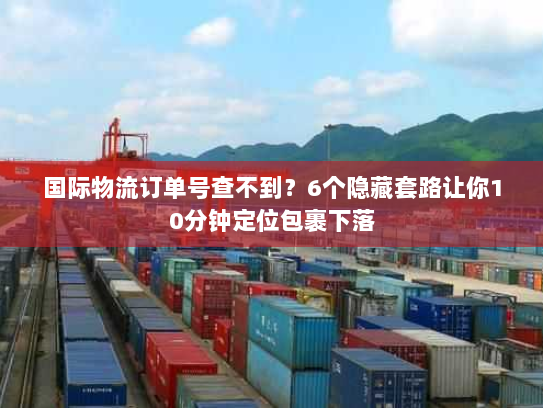 国际物流订单号查不到？6个隐藏套路让你10分钟定位包裹下落