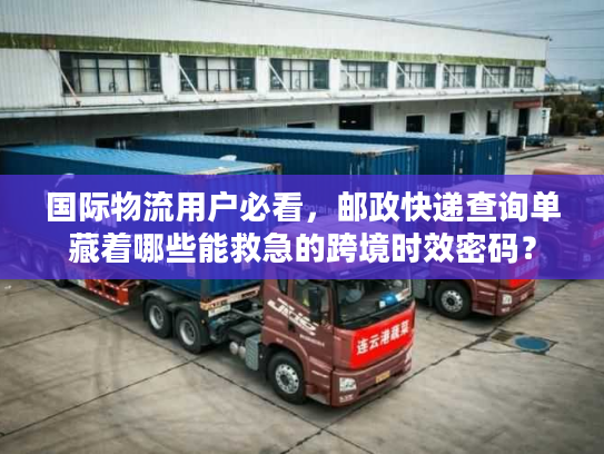 国际物流用户必看，邮政快递查询单藏着哪些能救急的跨境时效密码？