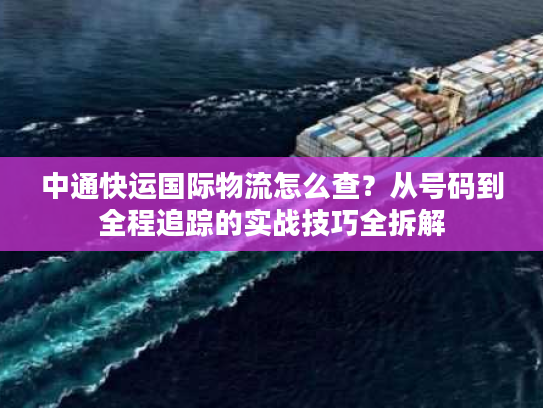 中通快运国际物流怎么查？从号码到全程追踪的实战技巧全拆解