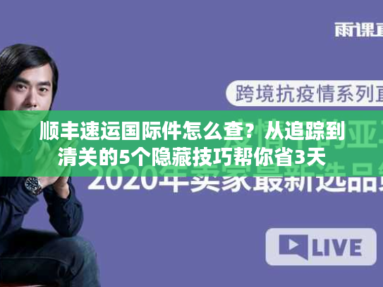 顺丰速运国际件怎么查？从追踪到清关的5个隐藏技巧帮你省3天