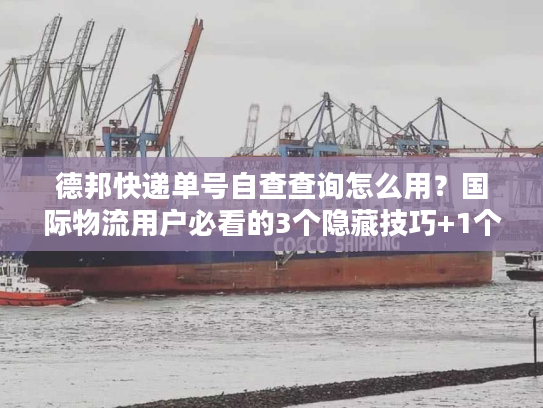 德邦快递单号自查查询怎么用？国际物流用户必看的3个隐藏技巧+1个避坑指南