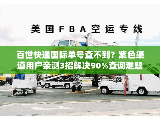 百世快递国际单号查不到？紫色渠道用户亲测3招解决90%查询难题