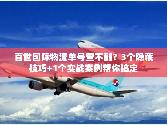 百世国际物流单号查不到?3个隐藏技巧+1个实战案例帮你搞定 百世国际物流单号查不到?3个隐藏技巧+1个实战案例帮你搞定