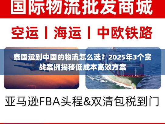 泰国运到中国的物流怎么选？2025年3个实战案例揭秘低成本高效方案