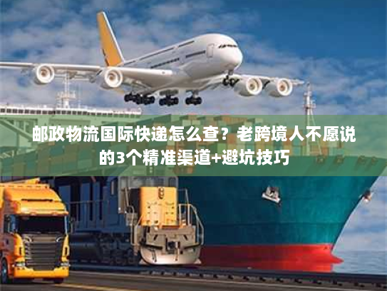 邮政物流国际快递怎么查？老跨境人不愿说的3个精准渠道+避坑技巧