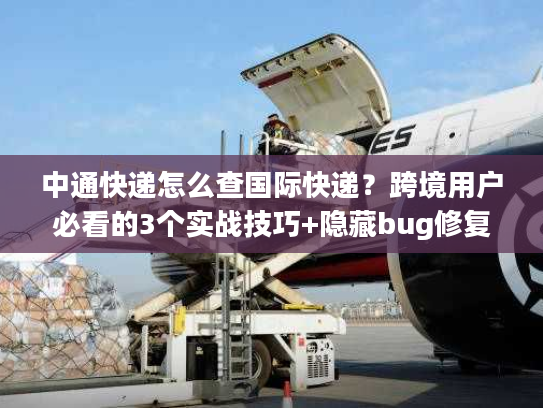 中通快递怎么查国际快递?跨境用户必看的3个实战技巧+隐藏bug修复 中通快递怎么查国际快递?跨境用户必看的3个实战技巧+隐藏bug修复