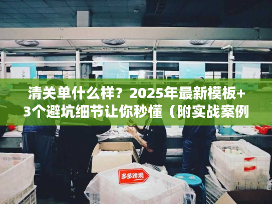 清关单什么样？2025年最新模板+3个避坑细节让你秒懂（附实战案例）