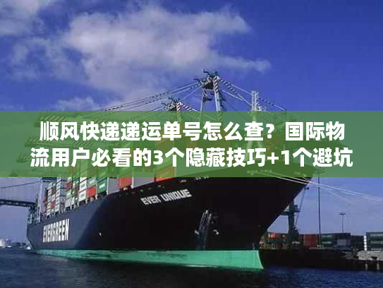 顺风快递递运单号怎么查？国际物流用户必看的3个隐藏技巧+1个避坑指南