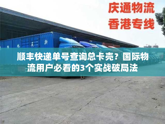 顺丰快递单号查询总卡壳?国际物流用户必看的3个实战破局法 顺丰快递单号查询总卡壳?国际物流用户必看的3个实战破局法