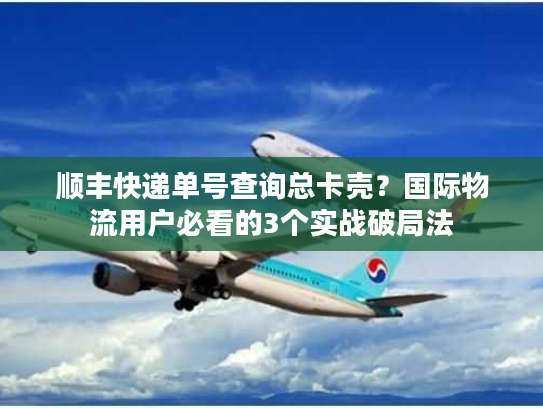 顺丰快递单号查询总卡壳?国际物流用户必看的3个实战破局法 顺丰快递单号查询总卡壳?国际物流用户必看的3个实战破局法