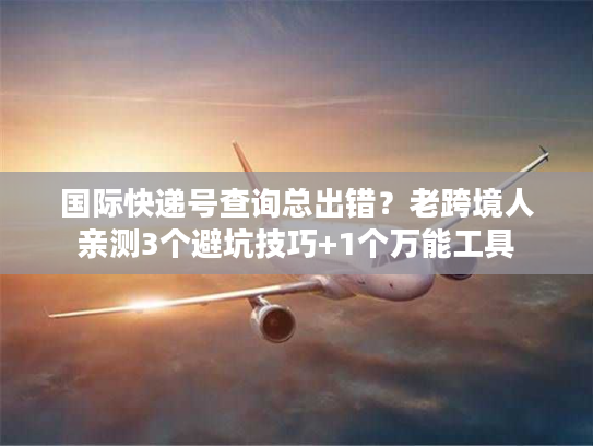 国际快递号查询总出错?老跨境人亲测3个避坑技巧+1个万能工具 国际快递号查询总出错?老跨境人亲测3个避坑技巧+1个万能工具