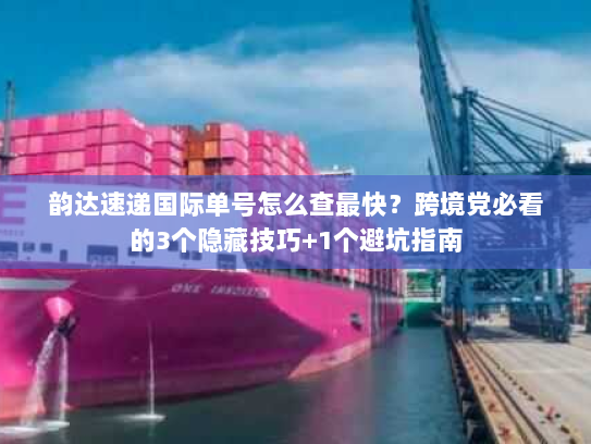 韵达速递国际单号怎么查最快？跨境党必看的3个隐藏技巧+1个避坑指南