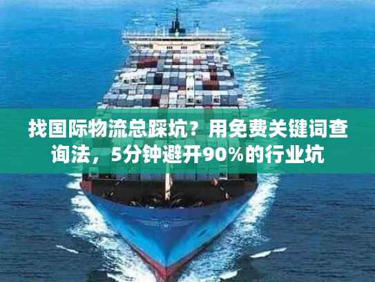 找国际物流总踩坑？用免费关键词查询法，5分钟避开90%的行业坑