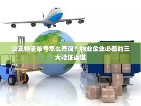 公正物流单号怎么查询？物业企业必看的三大验证渠道