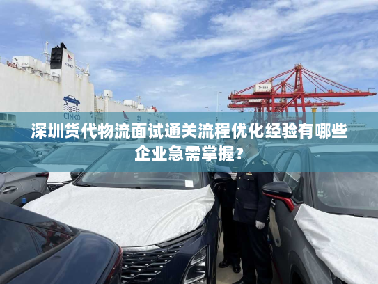 深圳货代物流面试通关流程优化经验有哪些企业急需掌握? 深圳货代物流面试通关流程优化经验有哪些企业急需掌握?