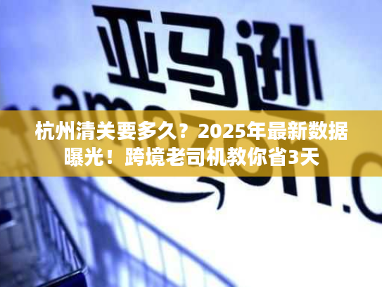 杭州清关要多久？2025年最新数据曝光！跨境老司机教你省3天