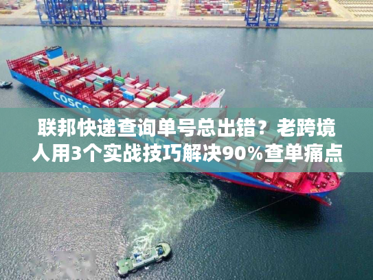 联邦快递查询单号总出错？老跨境人用3个实战技巧解决90%查单痛点