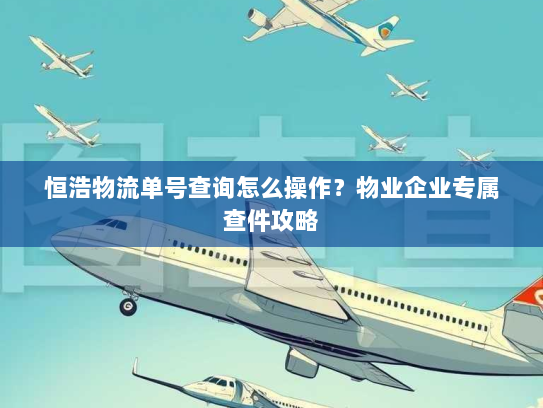 恒浩物流单号查询怎么操作?物业企业专属查件攻略 恒浩物流单号查询怎么操作?物业企业专属查件攻略