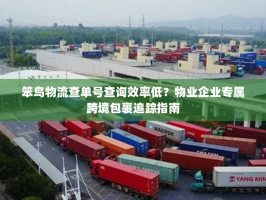 笨鸟物流查单号查询效率低?物业企业专属跨境包裹追踪指南 笨鸟物流查单号查询效率低?物业企业专属跨境包裹追踪指南