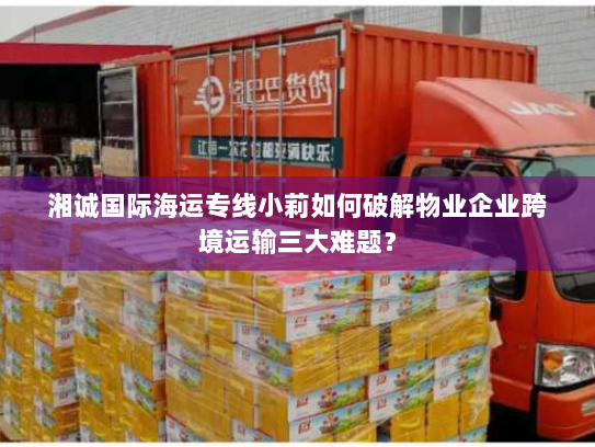 湘诚国际海运专线小莉如何破解物业企业跨境运输三大难题？
