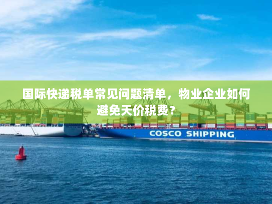 国际快递税单常见问题清单,物业企业如何避免天价税费? 国际快递税单常见问题清单,物业企业如何避免天价税费?