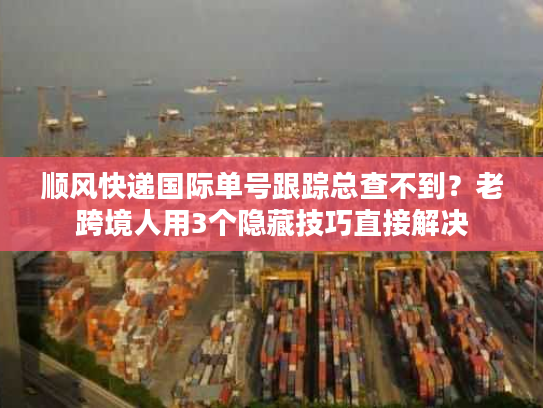 顺风快递国际单号跟踪总查不到？老跨境人用3个隐藏技巧直接解决