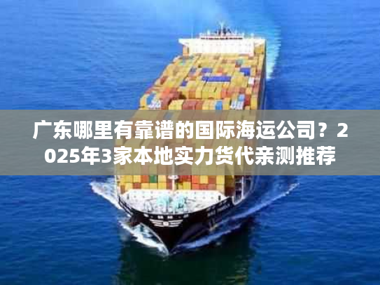 广东哪里有靠谱的国际海运公司？2025年3家本地实力货代亲测推荐