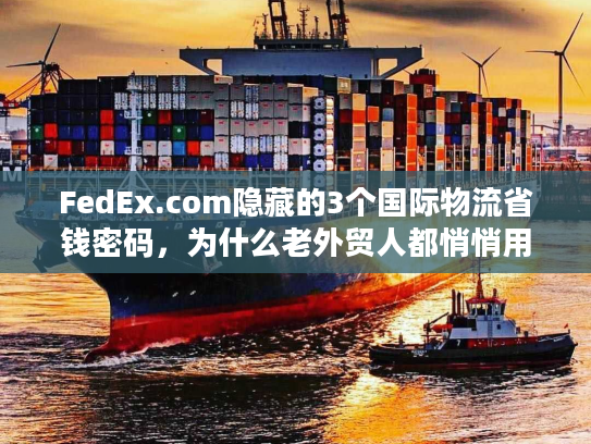 FedEx.com隐藏的3个国际物流省钱密码，为什么老外贸人都悄悄用？