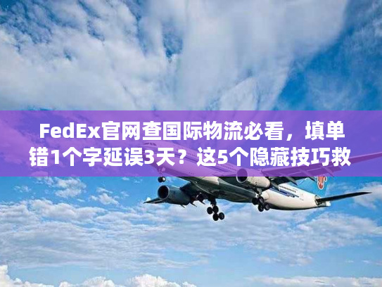 FedEx官网查国际物流必看,填单错1个字延误3天?这5个隐藏技巧救了你 FedEx官网查国际物流必看,填单错1个字延误3天?这5个隐藏技巧救了你