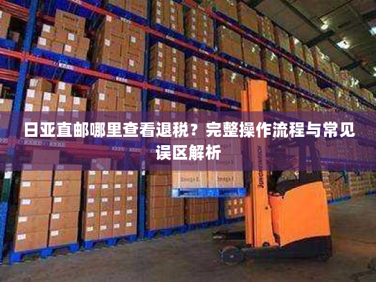 日亚直邮哪里查看退税?完整操作流程与常见误区解析 日亚直邮哪里查看退税?完整操作流程与常见误区解析