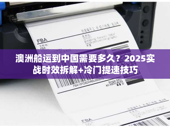 澳洲船运到中国需要多久？2025实战时效拆解+冷门提速技巧