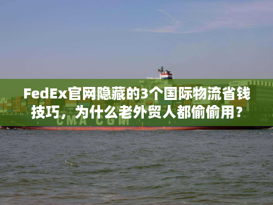 FedEx官网隐藏的3个国际物流省钱技巧,为什么老外贸人都偷偷用? FedEx官网隐藏的3个国际物流省钱技巧,为什么老外贸人都偷偷用?