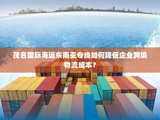 茂名国际海运东南亚专线如何降低企业跨境物流成本？