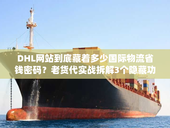 DHL网站到底藏着多少国际物流省钱密码？老货代实战拆解3个隐藏功能