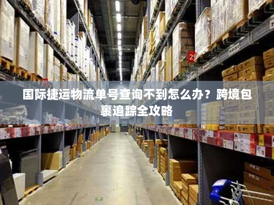 国际捷运物流单号查询不到怎么办？跨境包裹追踪全攻略