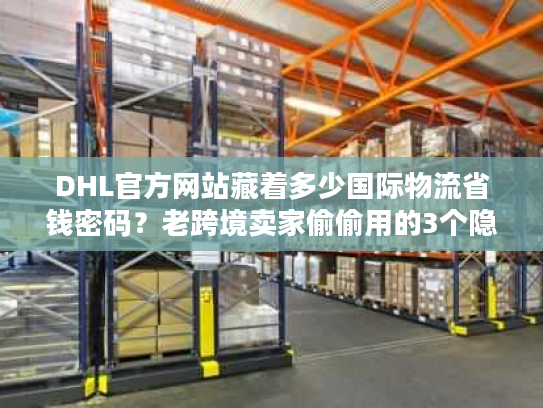 DHL官方网站藏着多少国际物流省钱密码？老跨境卖家偷偷用的3个隐藏功能