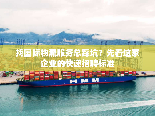 找国际物流服务总踩坑？先看这家企业的快递招聘标准