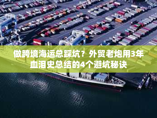 做跨境海运总踩坑？外贸老炮用3年血泪史总结的4个避坑秘诀