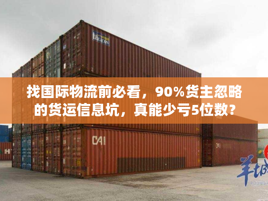 找国际物流前必看，90%货主忽略的货运信息坑，真能少亏5位数？