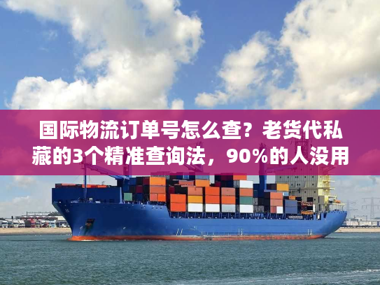 国际物流订单号怎么查？老货代私藏的3个精准查询法，90%的人没用过