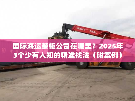 国际海运整柜公司在哪里？2025年3个少有人知的精准找法（附案例）