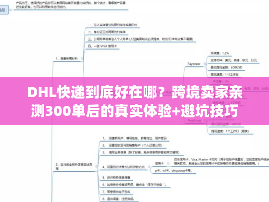 DHL快递到底好在哪？跨境卖家亲测300单后的真实体验+避坑技巧