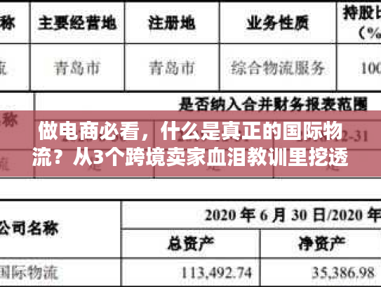 做电商必看，什么是真正的国际物流？从3个跨境卖家血泪教训里挖透服务本质