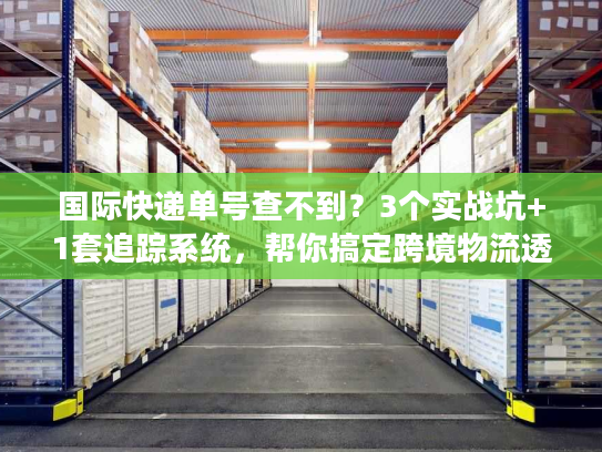 国际快递单号查不到？3个实战坑+1套追踪系统，帮你搞定跨境物流透明化