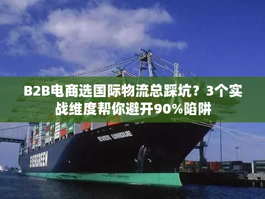 B2B电商选国际物流总踩坑？3个实战维度帮你避开90%陷阱