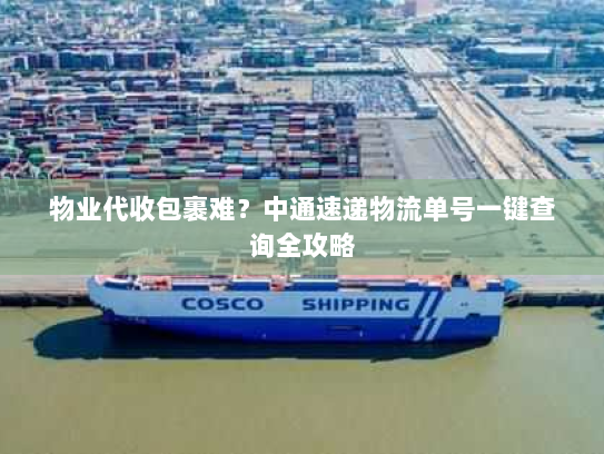 物业代收包裹难？中通速递物流单号一键查询全攻略