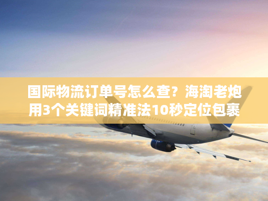 国际物流订单号怎么查?海淘老炮用3个关键词精准法10秒定位包裹 国际物流订单号怎么查?海淘老炮用3个关键词精准法10秒定位包裹